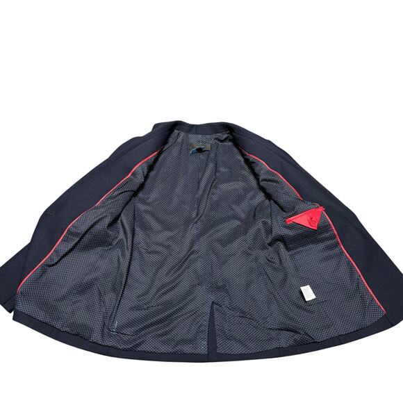 J. Crew Wool Blend Navy One Button Blazer Neutral Minimalist Professional Work - Picture 5 of 8